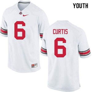 Youth Ohio State Buckeyes #6 Kory Curtis White Nike NCAA College Football Jersey New Year GJZ4644YF